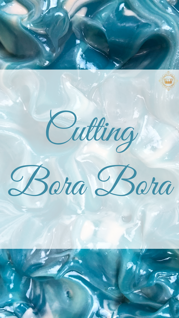 Cutting Bora Bora Soap!