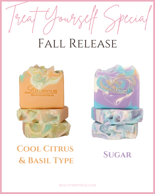 Fall Release: New Cool Citrus & Basil Type and Sugar Soaps