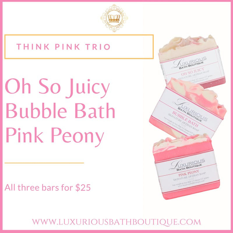 Think Pink Trio Soaps