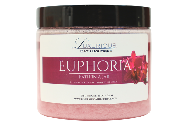 Euphoria Bath in a Jar Body Wash Scrub