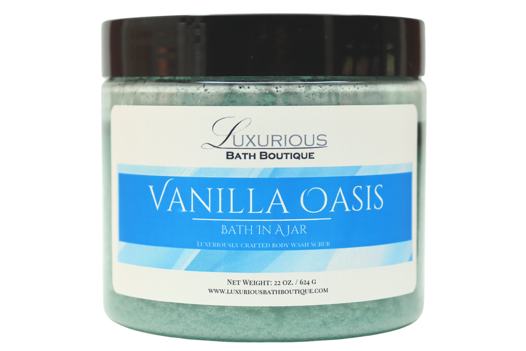 Vanilla Oasis Bath in a Jar Body Wash Scrub